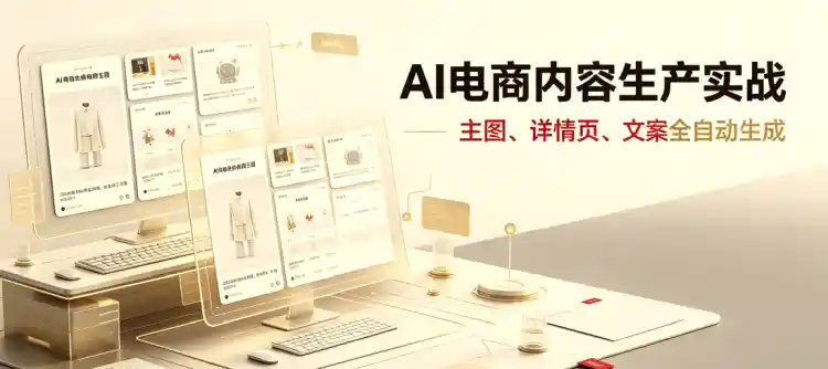 AI电商内容生产实战：主图、详情页、文案全自动生成