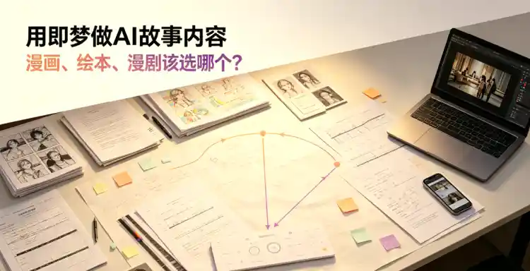 用即梦做AI故事内容：漫画、绘本、漫剧该选哪个？