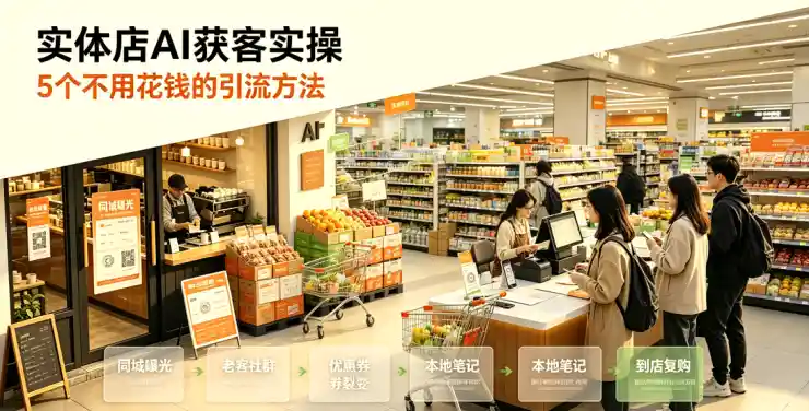 实体店AI获客实操：5个不用花钱的引流方法